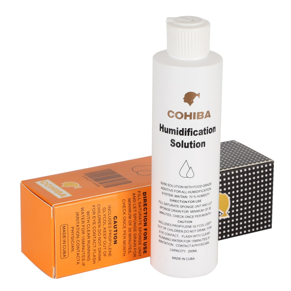 200ml Humidor Solution for Cigar Storage Box Propylene Glycol Humidifier for Medium & Large Humidors