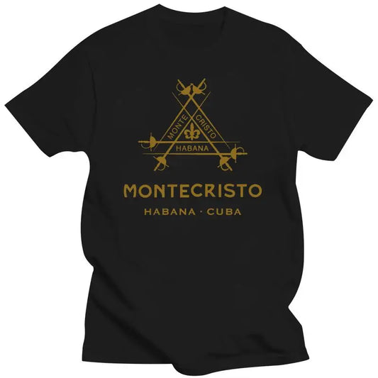 MONTECRISTO Cuba Premium Cigars Est-1935 T-Shirt Unisex Multi Color Short Sleeve Cool T Shirt.