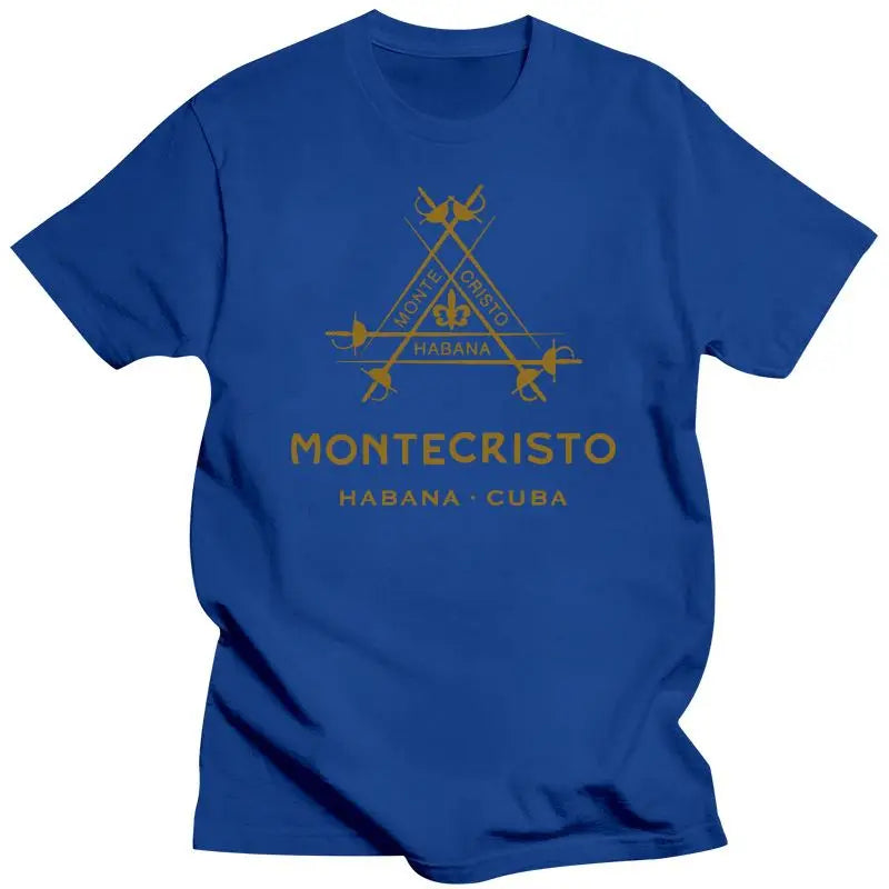 MONTECRISTO Cuba Premium Cigars Est-1935 T-Shirt Unisex Multi Color Short Sleeve Cool T Shirt.