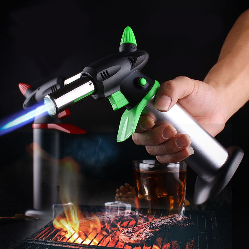 Turbo Cigar Lighter Torch Jet Windproof Lighter Butane Big Firepower Welding Metal.