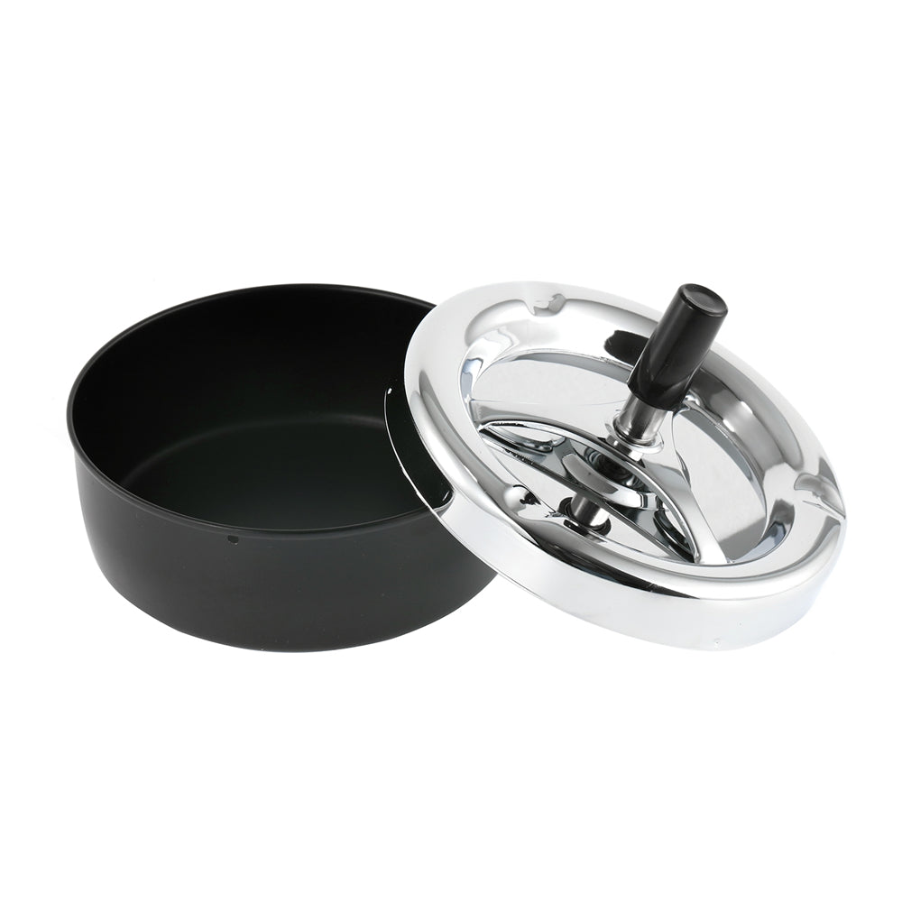 Adjustable Removeable Ashtray with Lid Floor Standing Stainless Steel Windproof Cigar Ashtrays Ash Tray for home, office, or businesses.