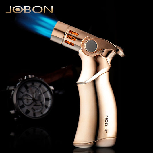 Luxurious JOBON Powerful Triple Torch Lighter Cigar Jet Turbo Cigar Lighter Windproof Lighter 1300 C