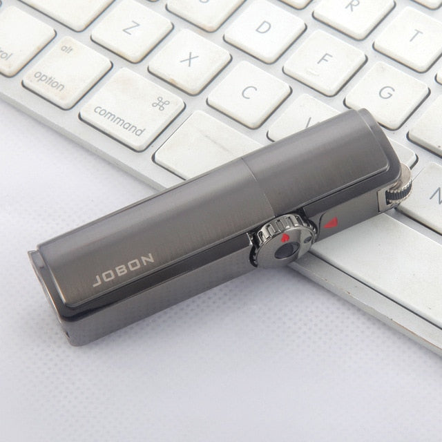 Beautiful Multi Color Jobon Metal Gas Flint Lighter Jet Butane Grinding Wheel Three Torch Turbo Cigar Lighter.