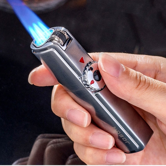 Jobon One Triple Torch Lighter Metal Windproof Gas Butane Jet Flint 3 Nozzles Turbo.