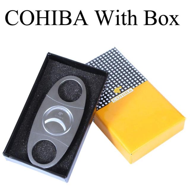 COHIBA Cigar Cutter Brand New Stainless Steel Metal Classic Cigar Cutter