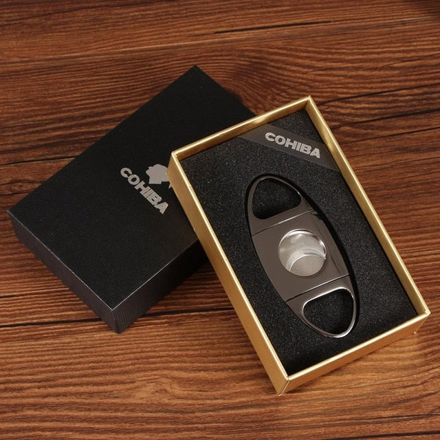 COHIBA Cigar Cutter Brand New Stainless Steel Metal Classic Cigar Cutter