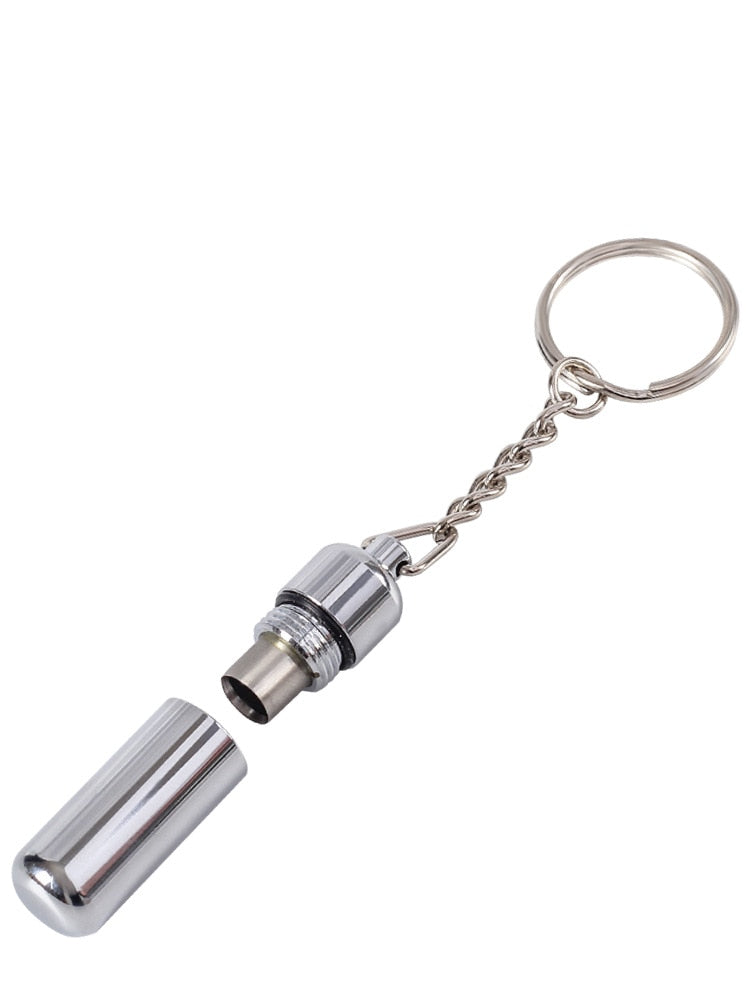 1pcs Cigar Punch Cigar Drill Stainless Steel Portable Cigar Tool Portable With Keychain.