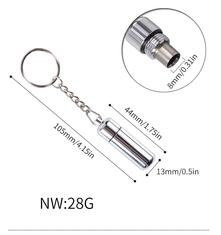 1pcs Cigar Punch Cigar Drill Stainless Steel Portable Cigar Tool Portable With Keychain.