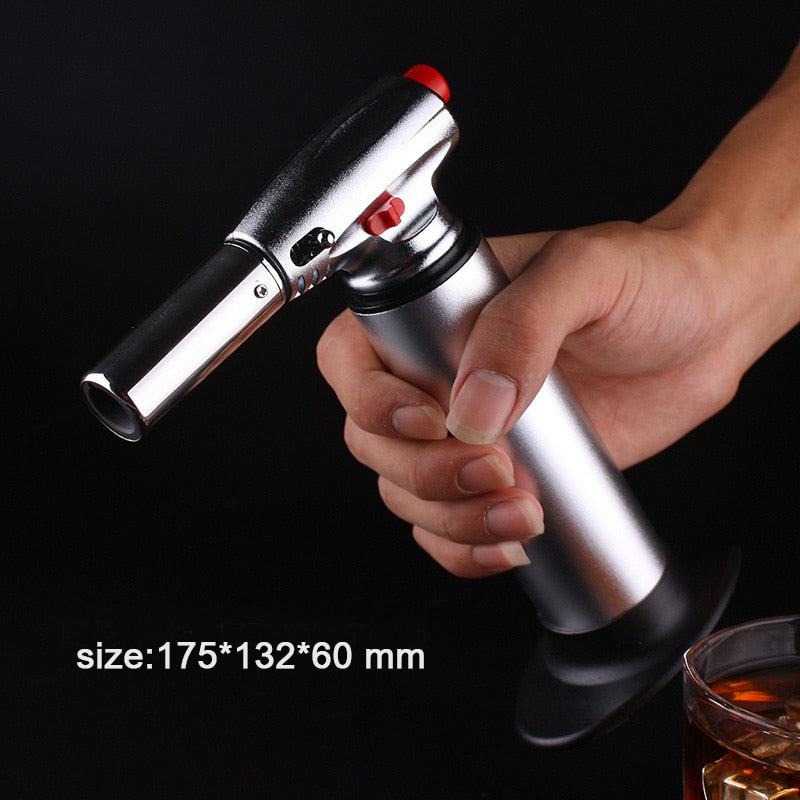 Cigar Torch Indoor Outdoor Lighter Spray Gun Gas Jet Windproof Lighter Turbo Butane Cigar Torch 1300 C