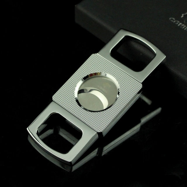 COHIBA Luxury Metal Cigar Cutter Elegantly Designed To Match The Popular Cigar Label.