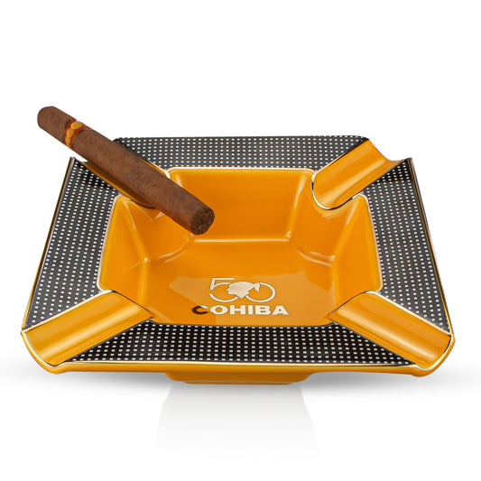 COHIBA Cigar Ashtray Large Outdoor Indoor Cigar Ashtray 4 Ciagr Holder Ashtray.