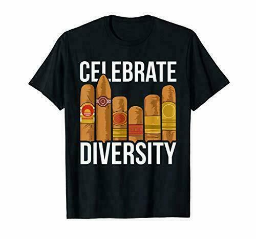 Cigar T Shirt Celebrate Diversity Cigars Black Cotton T-Shirt 2021 Assorted Colors Available