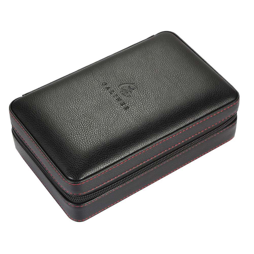 Cigar Case Galiner Leather Humidor W 2 Torch Lighter Cigar Cutter Boveda 8g Humifidifer Bag Travel Cigar Humidor Accessories Set.