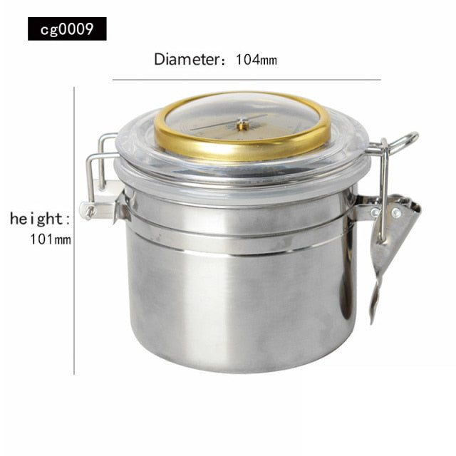 Humidor Humidifier Cigar Humidor Jar Great For Vacation And Travel Stainless Steel With Large Hygrometer Humidity Detector Face.