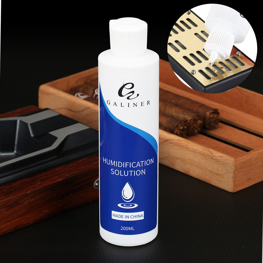 GALINER 50/50 Cigar Humidification Solution 70% Humidity Cigar Humidifier 200ML Moisturizing Liquid For HumIdor Accessories.