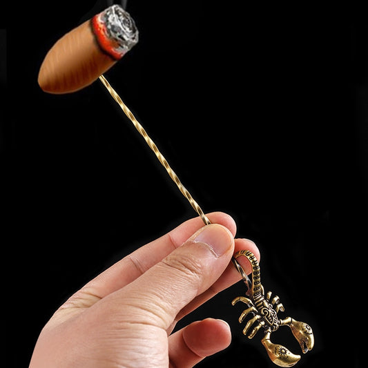 1pc Spiral Cigar Dredge Cigar Needle Brass Cigar Needle Punch Cutter Portable Puncher Travel Smoking Accessories.