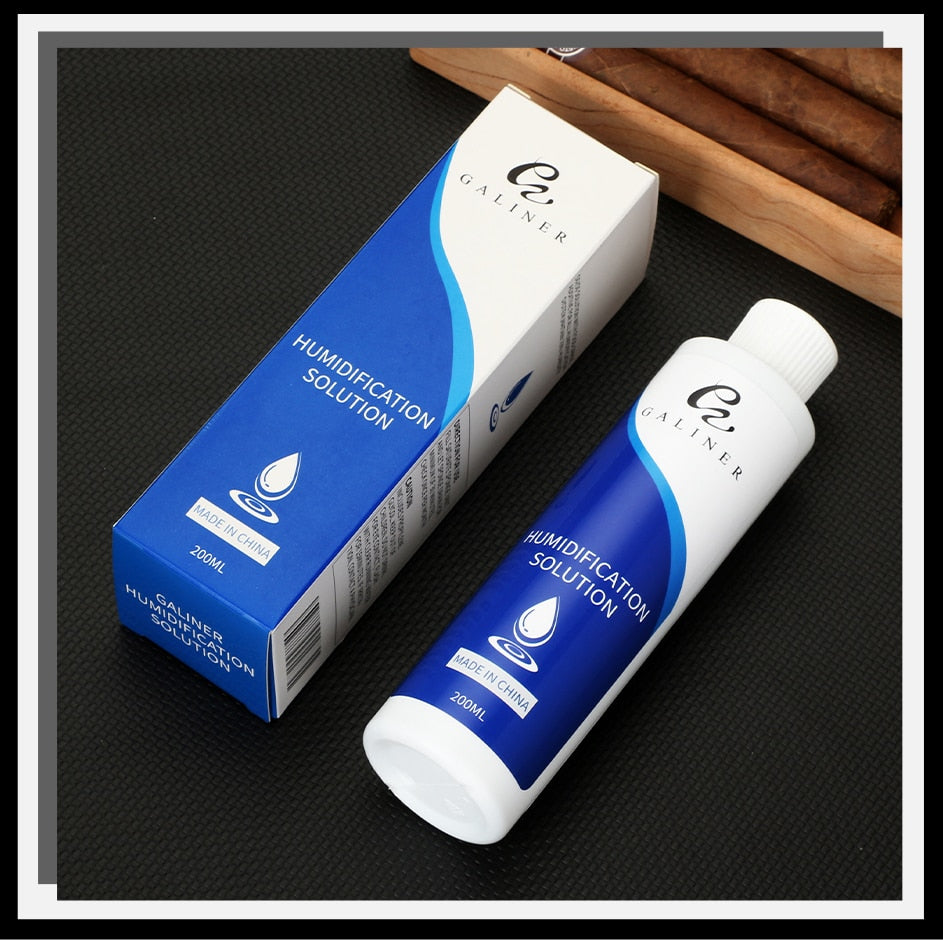 GALINER 50/50 Cigar Humidification Solution 70% Humidity Cigar Humidifier 200ML Moisturizing Liquid For HumIdor Accessories.