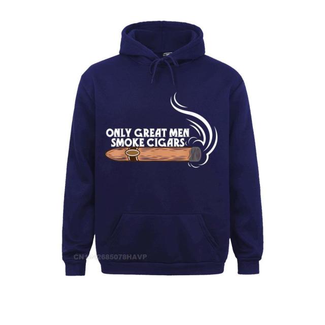 Hoodie Humor Funny Cigar Smoker Anime Hoodie "Only Great Men Smoke Cigars" Ostern Day Anime Sweatshirt.