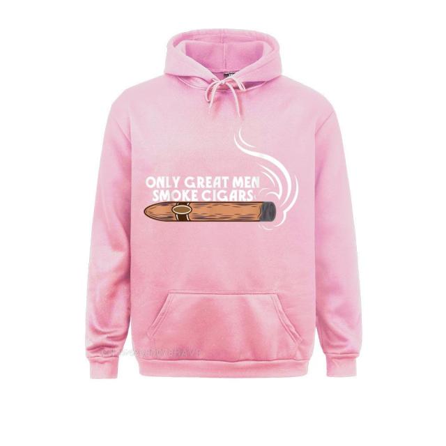 Hoodie Humor Funny Cigar Smoker Anime Hoodie "Only Great Men Smoke Cigars" Ostern Day Anime Sweatshirt.