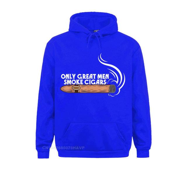 Hoodie Humor Funny Cigar Smoker Anime Hoodie "Only Great Men Smoke Cigars" Ostern Day Anime Sweatshirt.