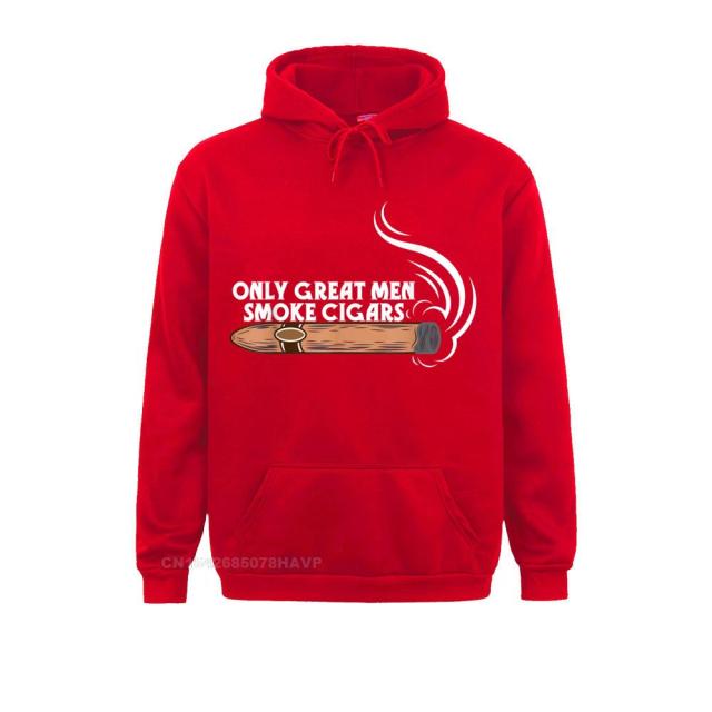 Hoodie Humor Funny Cigar Smoker Anime Hoodie "Only Great Men Smoke Cigars" Ostern Day Anime Sweatshirt.