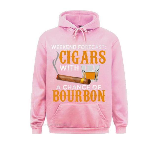 Hoodie Humor "Weekend Forecast: Cigars With A Chance Of Bourbon" Cigar For Men And Women New Arrival Multiple Colors.