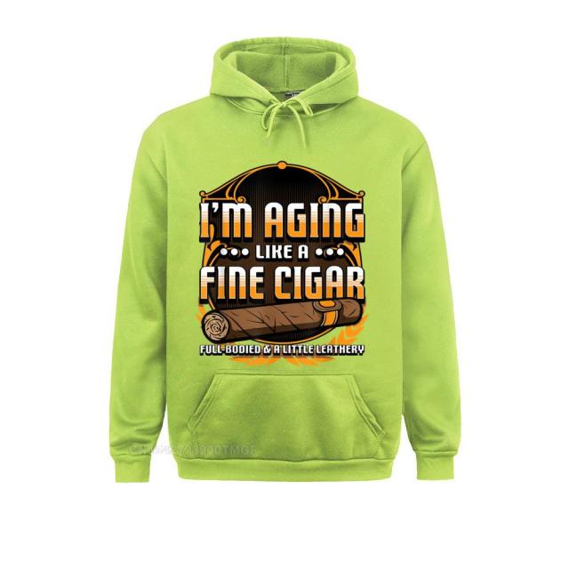 Humorous Smoke Cigar Hoodie Funny Cigar Lover New Hoodie New Fashion Men And Women Wear Variety Colors.