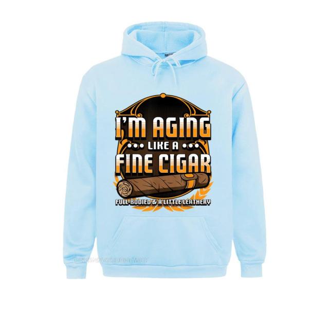 Humorous Smoke Cigar Hoodie Funny Cigar Lover New Hoodie New Fashion Men And Women Wear Variety Colors.