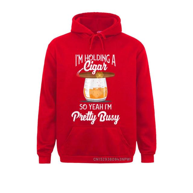 Hoodie Cigar Smoking Pullover Smoking And Drinking Hoodie For Men & Women Sportswear Design.