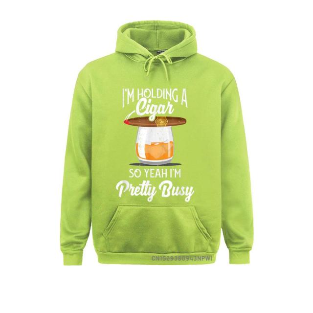 Hoodie Cigar Smoking Pullover Smoking And Drinking Hoodie For Men & Women Sportswear Design.