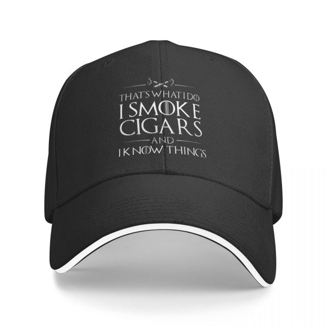 I Smoke Cigars Cap Snapback Hat for Men And Women Multicolor Fits All.