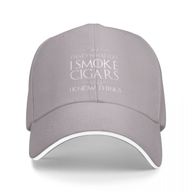 I Smoke Cigars Cap Snapback Hat for Men And Women Multicolor Fits All.