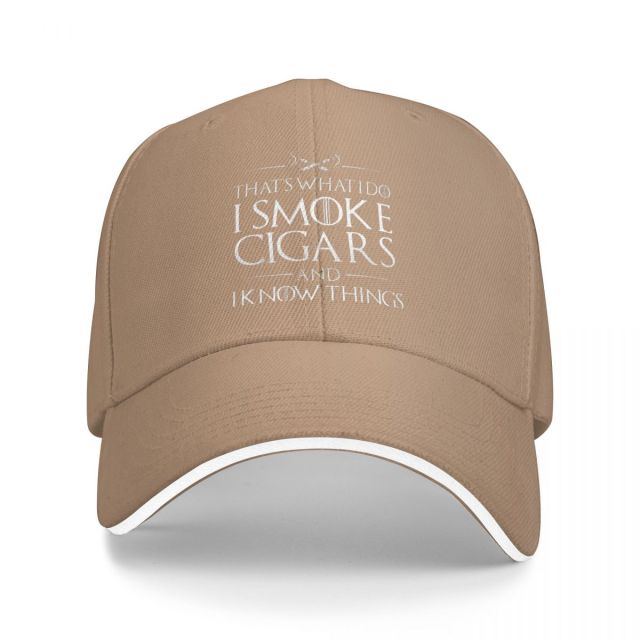 I Smoke Cigars Cap Snapback Hat for Men And Women Multicolor Fits All.